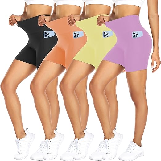 Biker Shorts for Women, Tummy Control Shorts, Tennis Shorts, Women Shorts -5 Biker Shorts for Women, Tummy Control Shorts, Tennis Shorts, Women Shorts -5